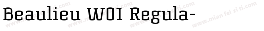 Beaulieu W01 Regula字体转换
